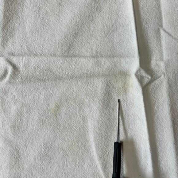 Vintage Embroidered Tea Towel Glasses Floral Design Pink Scallop Edge Kitchen - Picture 8 of 11